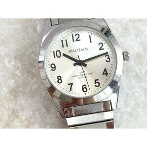 Waltham Water Resistant Quartz Vintage Unisex Wristwatch - 35mm - WORKS!